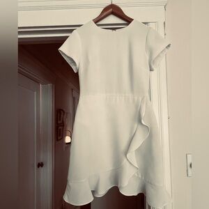 White textured club Monaco dress